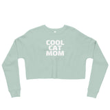 Cool Cat Mom Crop Sweatshirt