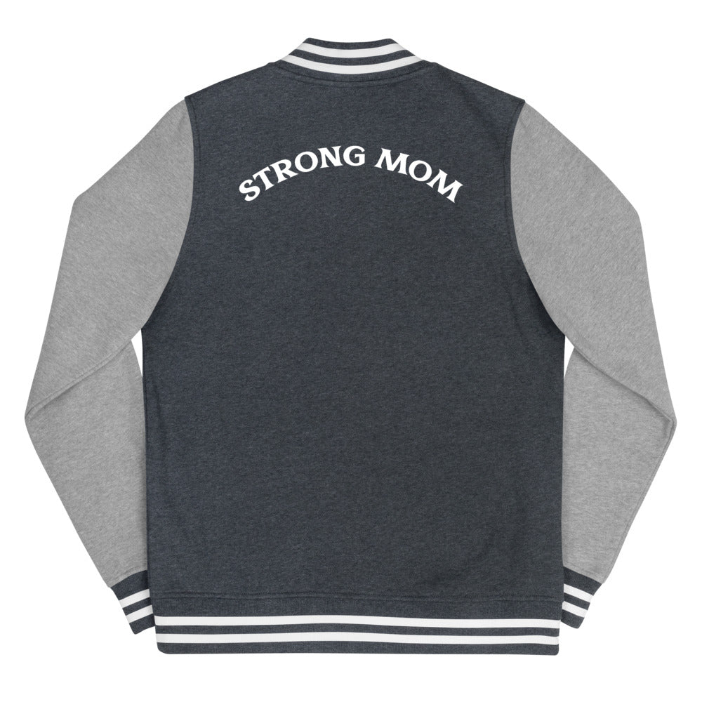 Strong Mom Women's Letterman Jacket