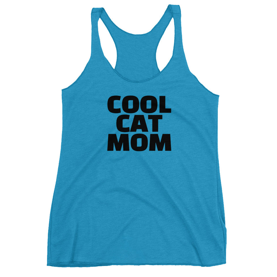 Cool Cat Mom Racerback Tank